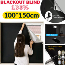 100% BLACKOUT BLIND STICK ON